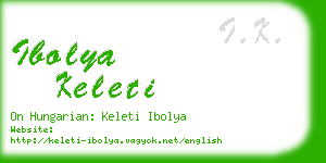 ibolya keleti business card